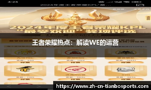 王者荣耀热点：解读WE的运营